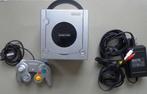Gamecube Silver + originele Silver controller + kabels, Ophalen of Verzenden, Gebruikt, Zilver, Met 1 controller