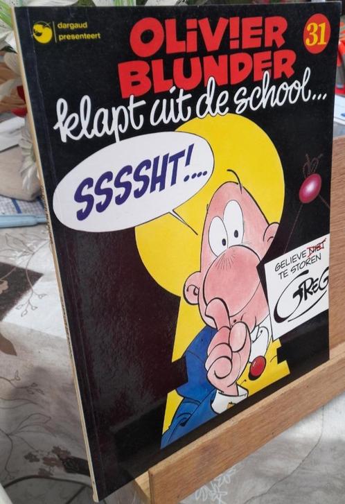 Olivier Blunder nr 31  Klapt uit de school , Boeken, Stripverhalen, Zo goed als nieuw, Eén stripboek, Ophalen of Verzenden