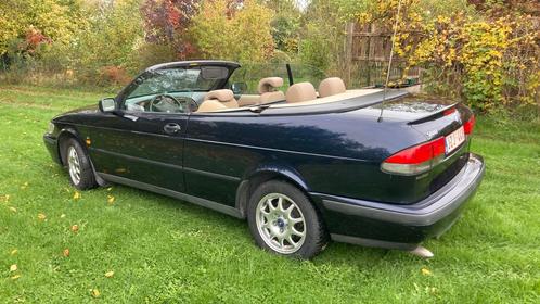 Saab 9.3 cabriolet, Autos, Saab, Particulier, Essence, Cabriolet, Boîte manuelle, Bleu, Cuir, Enlèvement