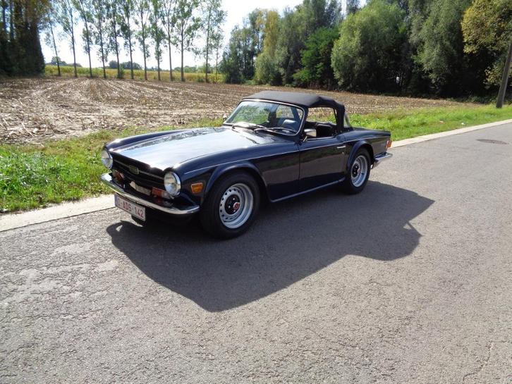In Zeer Goede Staat Verkerende Triumph Tr6, Autos, Triumph, Particulier, TR6, Intérieur cuir, Radio, Interruption de démarrage