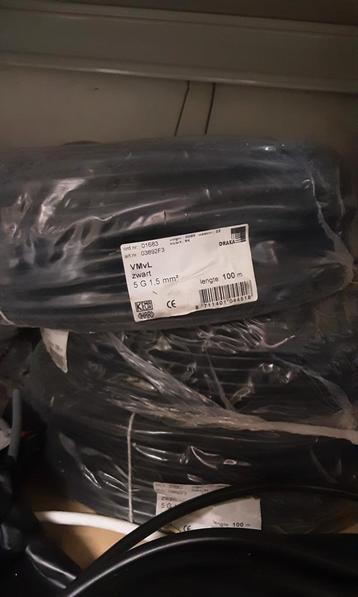 Kabel soepel 4x1.5 +1.5  en vast 3x1.5+1.5 disponible aux enchères