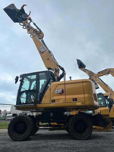CAT M316 BANDENKRAAN, Zakelijke goederen, Machines en Bouw | Kranen en Graafmachines, Graafmachine, Ophalen