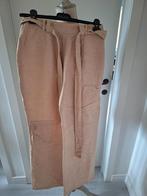 Mooie linnen broek met brede pijpen, Ophalen of Verzenden, Zo goed als nieuw, Maat 38/40 (M), Beige
