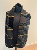 Sjaal zwart/ goud, Kleding | Dames, Mutsen, Sjaals en Handschoenen, Ophalen of Verzenden, Zo goed als nieuw, Sjaal