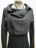 Sarah Pacini nieuw grijs en zwart vest zeer origineel, Maat 38/40 (M), Sarah pacini, Nieuw, Ophalen of Verzenden