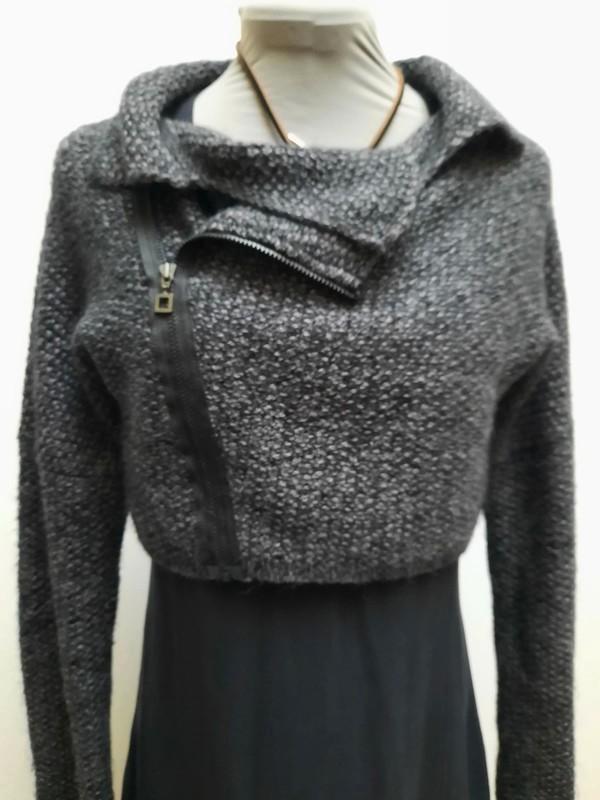 Cardigan gris et noir neuf Sarah Pacini très original, Vêtements | Femmes, Vestes | Hiver, Neuf, Taille 38/40 (M), Gris, Enlèvement ou Envoi