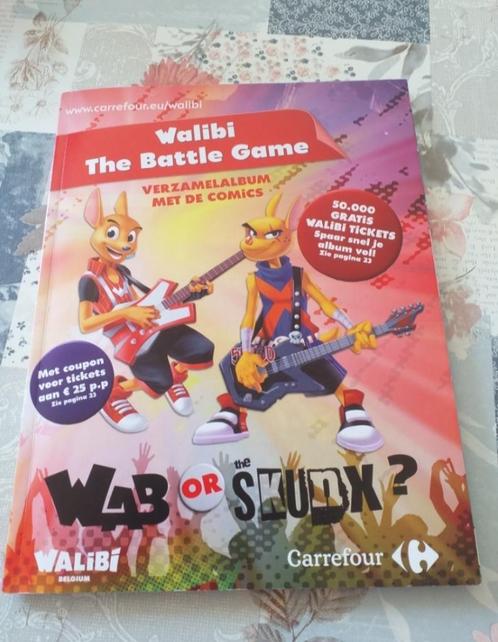 Boek Walibi The battle game + extra stickers en kaarten, Verzamelen, Supermarktacties, Ophalen