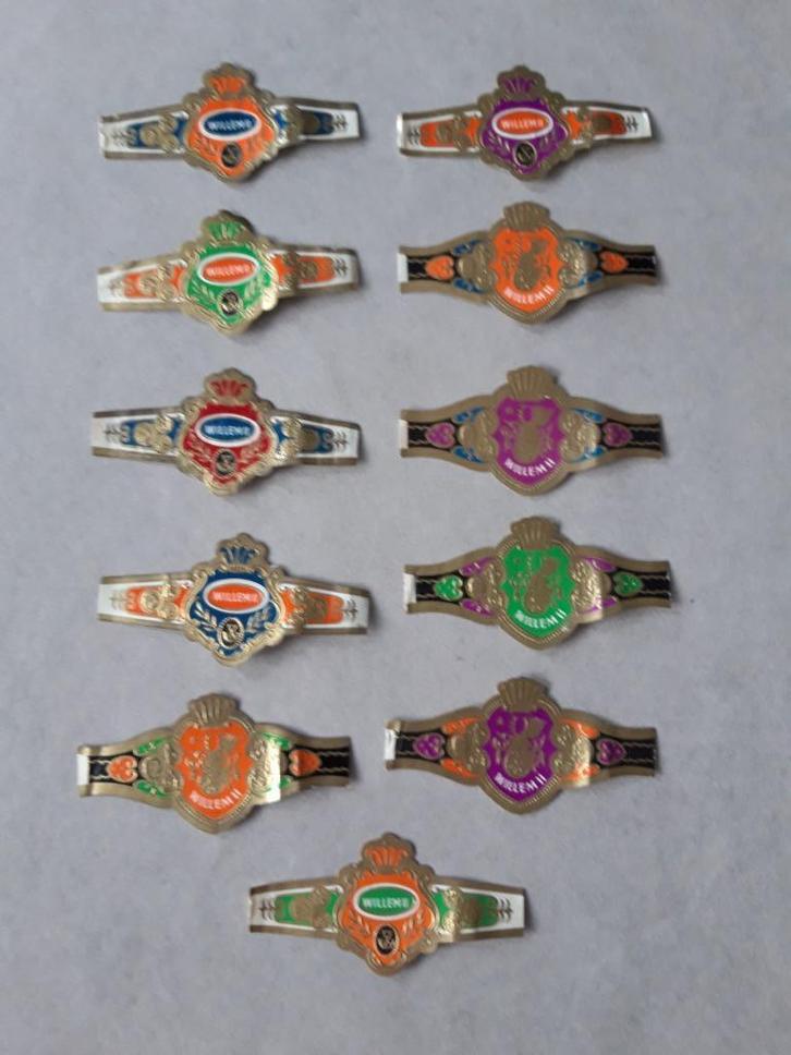 sigarenbanden Willem II, Verzamelen, Rookartikelen, Aanstekers en Luciferdoosjes, Sigarenbandjes, Ophalen of Verzenden