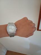 Horloge zilver/wit voor mannen, Overige merken, Staal, Staal, Polshorloge