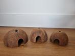 Dwerghamsters / knaagdieren - huisjes - 3 halve kokosnoten, Ophalen, Zo goed als nieuw