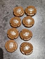 8 Champagnecapsules De Chanceny 1957, Verzamelen, Overige Verzamelen, Ophalen of Verzenden