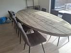 Houten eettafel te koop, Huis en Inrichting, Tafels | Eettafels, Ophalen, Zo goed als nieuw, Vijf personen of meer, 200 cm of meer