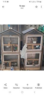 Twee vogelkooi voor buiten 20 euro per stuk  1m 20 lang 60 b, Dieren en Toebehoren, Ophalen, Zo goed als nieuw, Vogelkooi