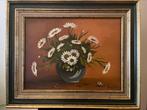 R. Nuyts - Olieverfschilderij: Vaas met bloemen, Enlèvement ou Envoi