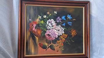 Klassieke schilderij bloemen Nwitjes beschikbaar voor biedingen