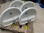 4x porseleinen spoelbak met kraan en sifon, Doe-het-zelf en Bouw, Sanitair, Ophalen, Zo goed als nieuw, Kraan