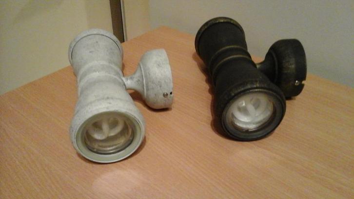 Lot de 2 Lampes exterieures bidirectionnelles, Huis en Inrichting, Lampen | Wandlampen, Metaal, Ophalen
