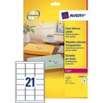 Avery adresetiketten transparant/etiquettes adr, Ophalen, Nieuw in verpakking, Overige typen