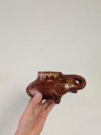 vintage olifant theelichthouder, Overige materialen, Bruin, Ophalen of Verzenden, Zo goed als nieuw