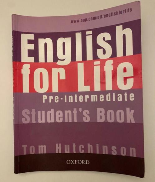 English for Life : Pre-intermediate Student’s book en TBE, Livres, Livres scolaires, Anglais