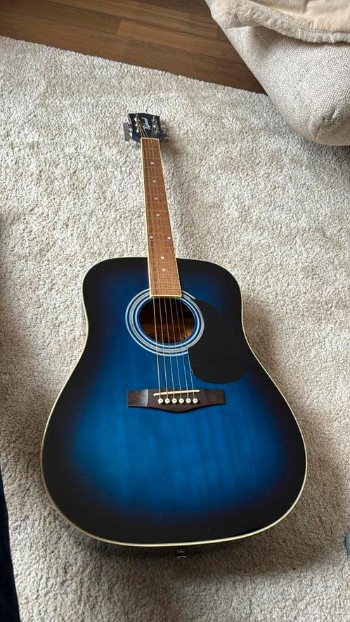 Richwood Blue Artist Series RD12BUS, Muziek en Instrumenten, Snaarinstrumenten | Gitaren | Akoestisch, Zo goed als nieuw, Met koffer