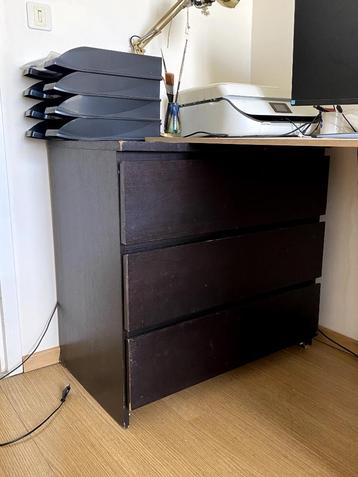 Commode noire Ikea Malm beschikbaar voor biedingen