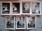 7 Vintage foto's Kindje met fiets en is ijsje aan het eten, Verzamelen, Ophalen of Verzenden, Foto