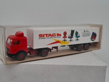 Mercedes vrachtwagen Sitag Kantoormeubels - Wiking 1/87 beschikbaar voor biedingen