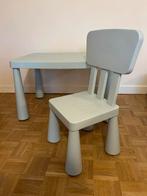 Ikea mammut lichtblauw tafeltje en stoel, Kinderen en Baby's, Ophalen, Gebruikt, Tafel(s) en Stoel(en)