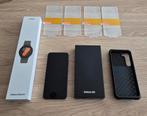 Samsung S23 128GB Black + Galaxy watch 7 ( Nieuw), Ophalen of Verzenden, Nieuw, Bescherming, Samsung