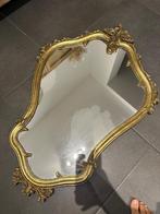 Miroir doré ancien, Antiek en Kunst, Antiek | Spiegels, Overige vormen, 50 tot 100 cm, Minder dan 100 cm, Ophalen