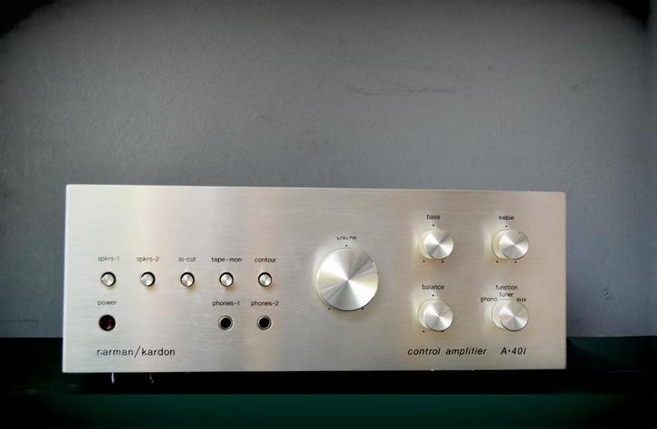 Amplificateur vintage A-401 HARMAN KARDON, Audio, Tv en Foto, Versterkers en Ontvangers, Gebruikt, Stereo, Minder dan 60 watt