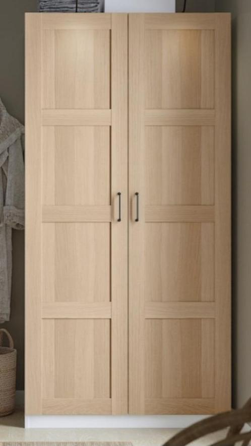 Armoire ikea effet chene blanchi, Huis en Inrichting, Kasten | Ladekasten, Zo goed als nieuw, 200 cm of meer, 50 tot 100 cm, 50 tot 75 cm