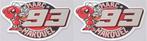 Marc Márquez metallic sticker set #7, Verzenden