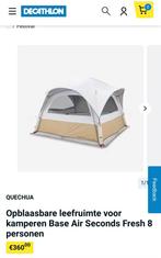 Quechua opblaasbare leefruimte/tent 8 personen, Caravanes & Camping, Tentes, Comme neuf, Plus de 6