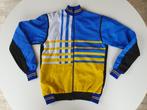 Vintage blauw-geel-witte wielerjas (Wal-Mar Sport, W.M.S), Sport en Fitness, Wielrennen, Ophalen of Verzenden, Gebruikt, Kleding
