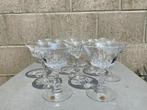 champagne coupes Val St Lambert 10st, Ophalen