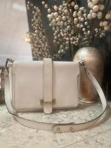 DELVAUX vintage schoudertas wit beschikbaar voor biedingen