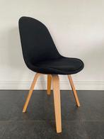 Zwarte stoffen eetkamerstoelen, Huis en Inrichting, Stoelen, Ophalen, Hout, Gebruikt, Zwart