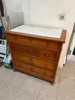 Commode met marmeren blad, 3 of 4 laden, Ophalen, Gebruikt, Overige houtsoorten