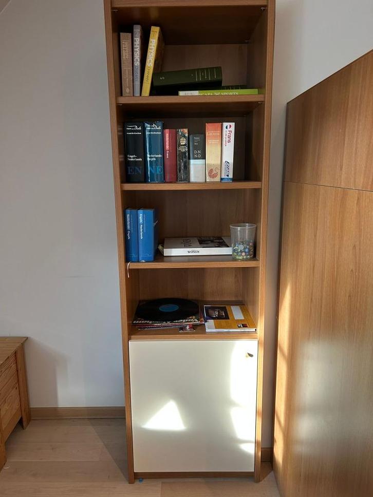 boekenkast, Huis en Inrichting, Kasten | Boekenkasten, Gebruikt, 50 tot 100 cm, 150 tot 200 cm, 50 tot 75 cm, Met deur(en), Met plank(en)