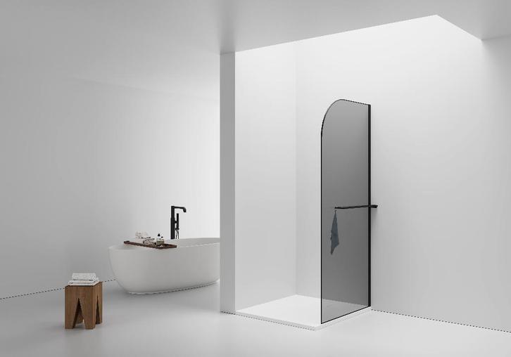 CURVY DOUCHE À L'ITALIENNE AVEC PORTE-SERVIETTE, Bricolage & Construction, Sanitaire, Neuf, Douche, Verre, Enlèvement