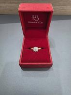 18k 750/1000 gouden ring bezet met diamanten, Handtassen en Accessoires, Ringen, Ophalen, 18 tot 19, Nieuw, Met edelsteen