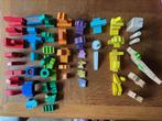 Nombreux blocs en bois colorés + dragon Goki + puzzle, Gebruikt