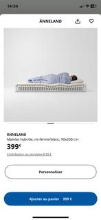Matelas ANNELAND IKEA (90x200), Maison & Meubles, Armoires | Penderies & Garde-robes, Enlèvement, Comme neuf