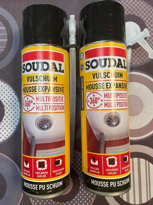 Nieuw!!! Soudal PU schuim 500ml, Doe-het-zelf en Bouw, Isolatie en Afdichting, Nieuw, Ophalen