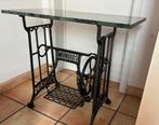Table de travail à couture en fer et plateau en marbre, Ophalen