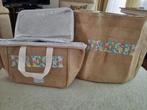 nieuwe (strand)tas in jute met aparte bijhorende (vries)zak, Ophalen of Verzenden, Nieuw, Beige, Overige typen