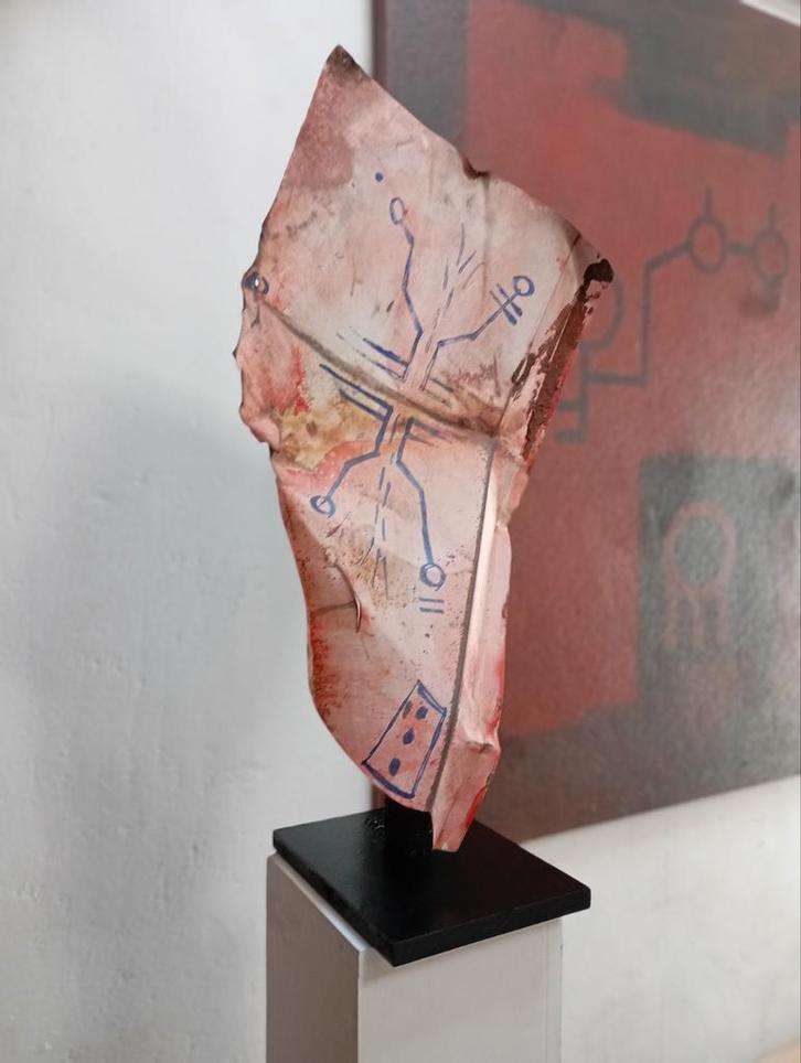 Uniek kunstwerk van MTess staal, Antiek en Kunst, Kunst | Designobjecten, Ophalen of Verzenden