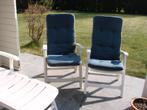 3 tuinstoelen met kussens opklapbaar-verstelbaar, Tuin en Terras, Tuinstoelen, Ophalen, Gebruikt, Verstelbaar